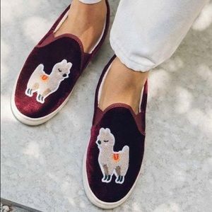 Soludos Velvet Llama Sneakers
